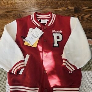 Zara Snoopy Varsity Jacket